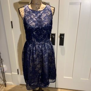 Just Taylor Blue cocktail dress. Size 6
